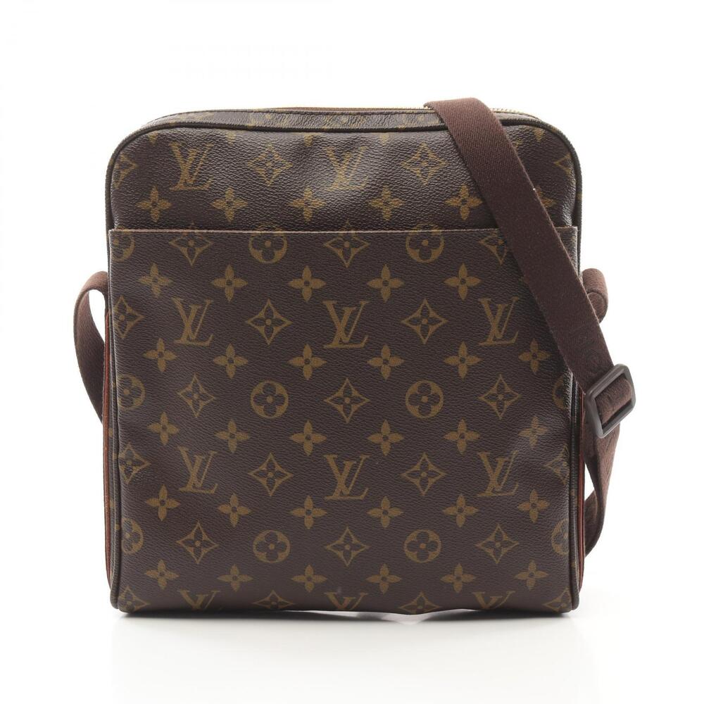 Louis Vuitton Trotteur Bobour Shoulder Bag Canvas Leather Monogram Brown